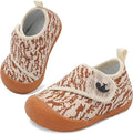 FEETCITY Baby First Walking Shoes Wide Baby Shoes Infant Sneakers Newborn Crib Shoe Barefoot Lightweight Slip On Shoe