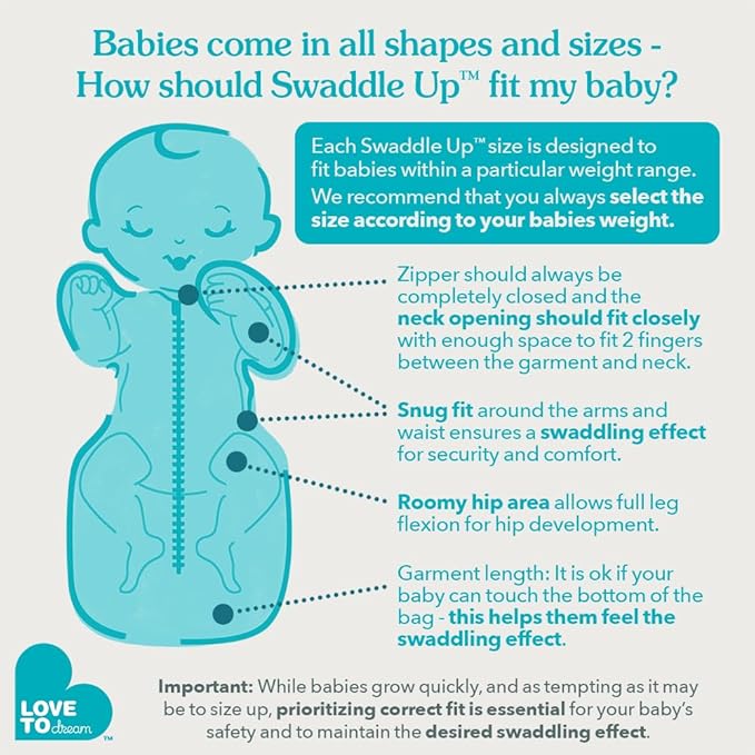 Love to Dream Swaddle UP, Baby Sleep Sack, Self-Soothing Swaddles for Newborns, Improves Sleep, Snug Fit Helps Calm Startle Reflex, New Born Essentials for Baby, Small 8-13lbs, Gray