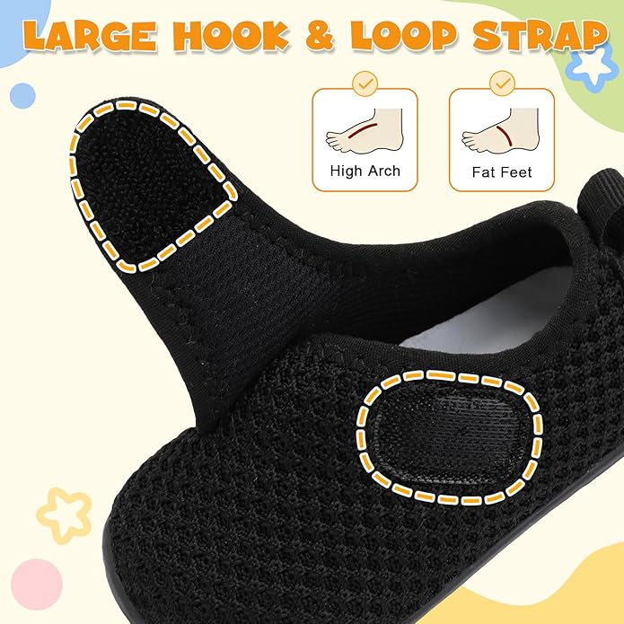 LeIsfIt Baby Shoes Boys Girls First Walking Shoes Non-Slip Infant Sneakers Lightweight Slip-on Crib Sneakers for First Walkers