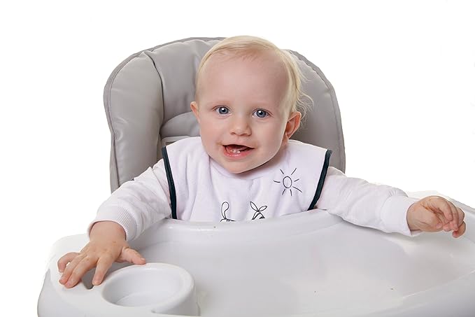 Dreambaby Terry Cloth Cotton Pullover Baby Bibs for Teething Feeding and Drooling - Super Absorbent & Extra Soft - Machine Washable - Jungle Animals