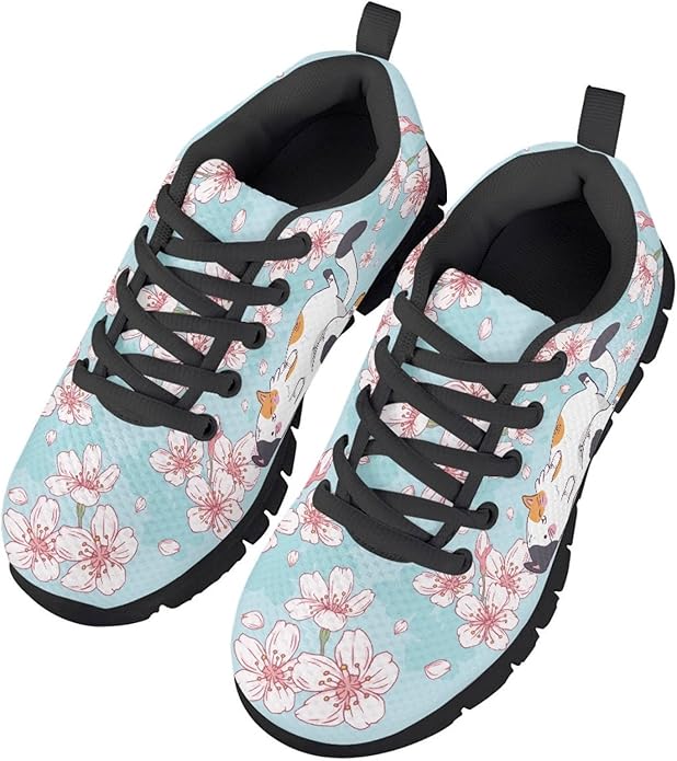 MARSVOVO First Shoes for Walking Boy Girl Athletic Lightweight Flexible Lace-up Breathable Running Shoes Casual Classic Comfortable Non Slip Play Sport Learning to Walk Toddler Girl Sneakers