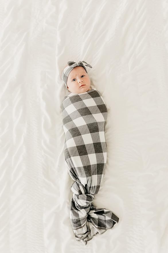 Copper Pearl Baby Swaddle Blanket - Premium Knit Baby Blanket, Large Soft Stretchy Receiving Blankets for Baby Boy and Girl, Swaddles for Newborn, Infant, and Toddler (Scotland)