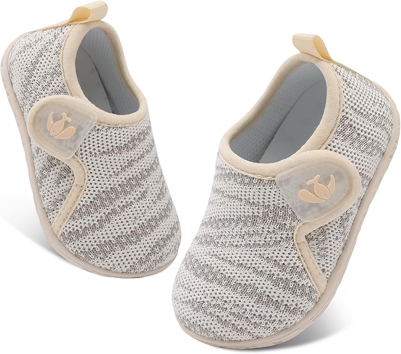 FEETCITY Baby Boys Girls First Walking Shoes Infant Sneakers Crib Shoes Breathable Lightweight Slip On Shoes