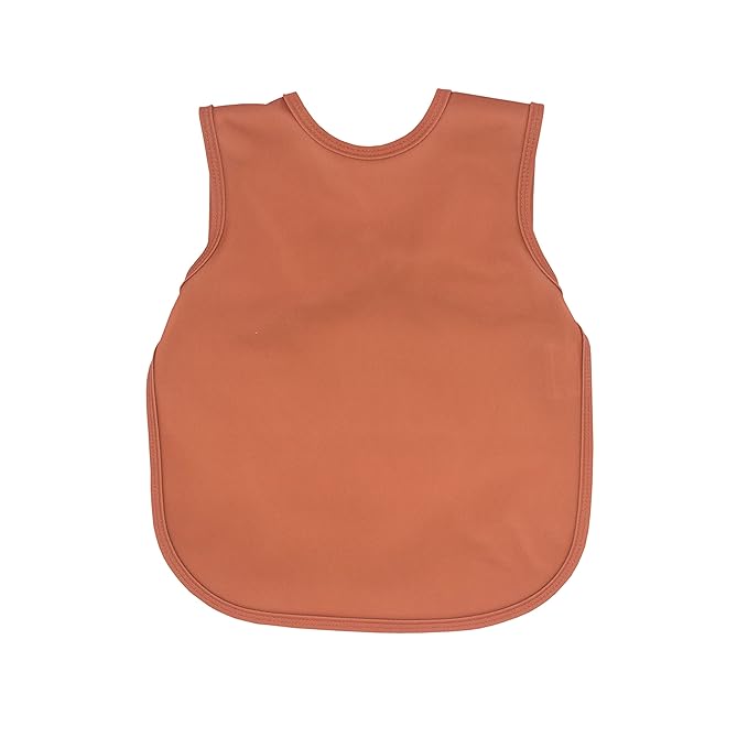 BapronBaby Minimalist Copper Bapron - No Neck Tie Safer Bib for Baby & Toddler - Soft Waterproof Stain Resistant - Machine Washable - Sz Preschool 3-5yrs