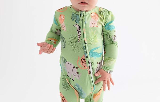 Posh Peanut Convertible Baby Sleepers - Girls Footless Baby Pajamas with 2 Way Zipper for Easy Diaper Changes