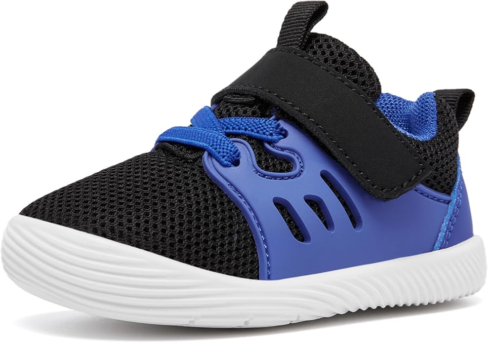 MORENDL Toddler Sneakers Baby Boys & Girls Barefoot Shoes Lightweight Breathable Walking Running Tennis Athletic Sport Shoes