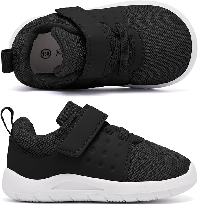 MORENDL Toddler Baby Shoes 0-4 Years Boy Girl Lightweight Breathable Non-Slip Sports Sneakers Running Walking Tennis Barefoot Shoes