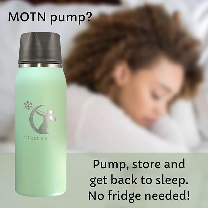 Ceres CHILL OG Breastmilk Chiller & Warmer – 12–34oz Portable Breast Milk Cooler, Storage & Baby Bottle for Travel, Work or On-The-Go – Pump Compatible Container – Don’t Call Me Hon, Plum