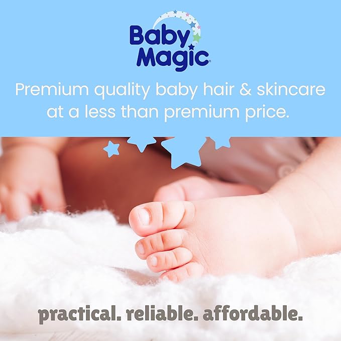 Baby Magic Creamy Whipped Butter | Helps Keep Skin Feeling Healthy and Baby Soft | Hypoallergenic | 8.4 fl oz.