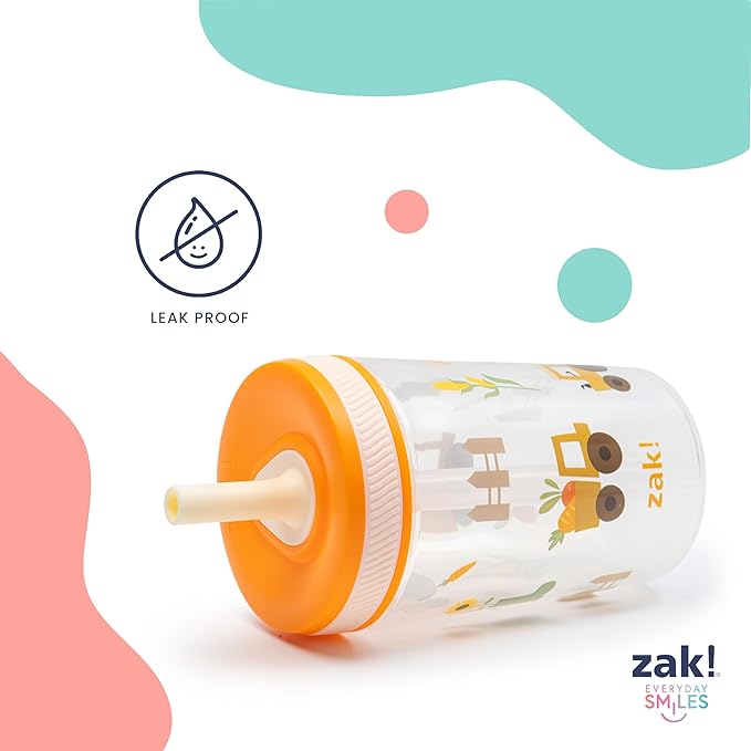 Zak Designs Kelso 15 oz Tumbler Set (Toy Story 4 - Woody & Buzz 2pc Set) Toddlers Cup Leak-Proof Screw-On Lid with Straw Made of Durable Plastic and Silicone, Perfect Bundle for Kids