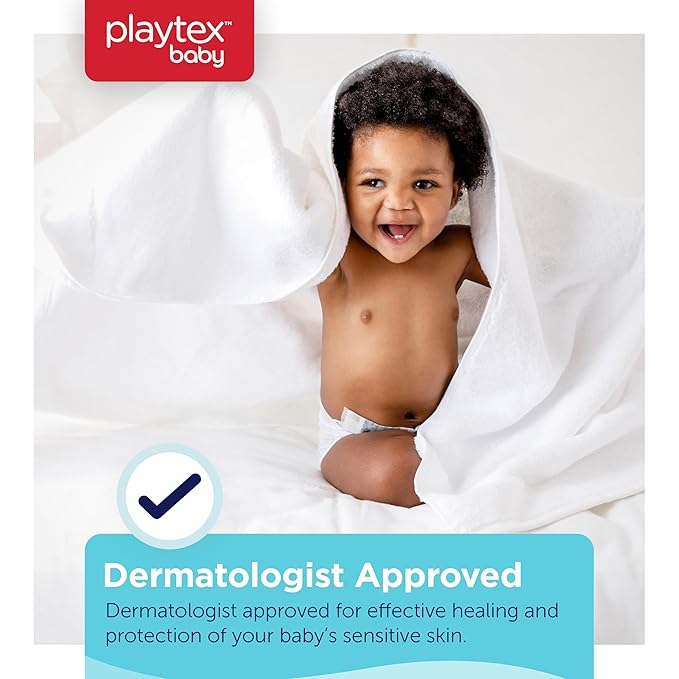 Playtex Baby Vapor Cream, 3 oz., 3-Pack, Gentle Baby Soothing Cream, Dermatologist Tested, Hypoallergenic, Free of Dye, Parabens and Phthalates