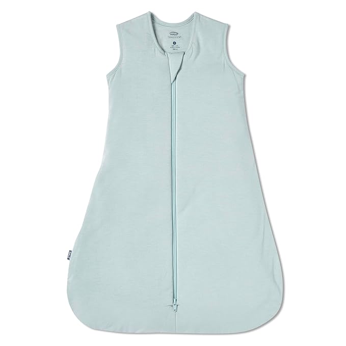 HALO Sleepsack Supersoft Wearable Blanket, Viscose Made from Bamboo, Sleeping Bag for Babies, 1.5 TOG, 6 – 12 Months, Medium, Calm Sage