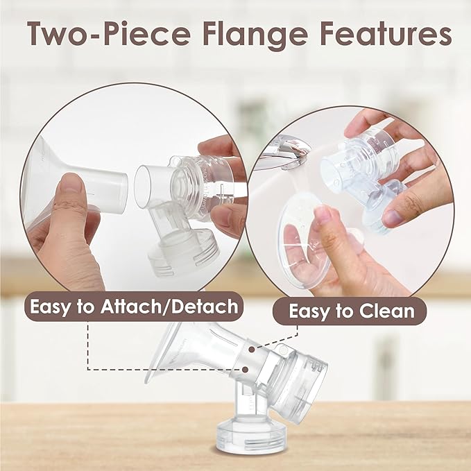 Maymom MyFit 10 mm Small Shields, Compatible with Medela Breast Pump- PersonalFit, Freestyle, Harmony, Maxi, Flex Connector, Connect to Widemouth/Narrow Connector, 2pcs