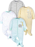 Gerber Baby Boys 4 Pack Sleep 'N Play Footie