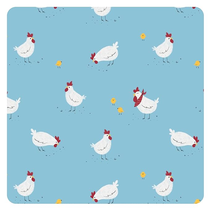 BapronBaby Flutter Little Chickies Bapron - No Neck Tie Safer Bib for Baby & Toddler - Soft Waterproof Stain Resistant - Machine Washable - Sz Preschool 3-5yrs