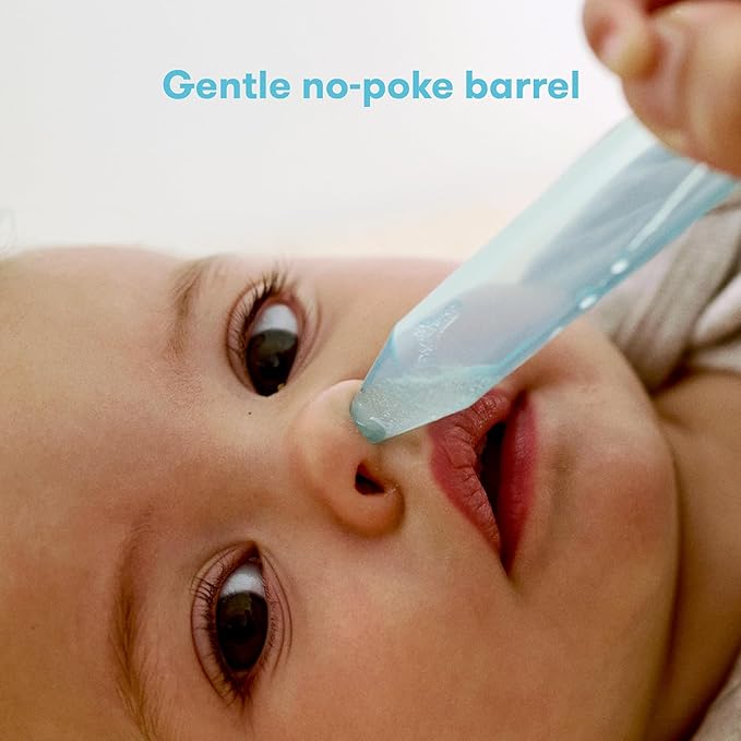 Frida Baby NoseFrida SnotSucker for Baby, Nasal Aspirator for Baby, Nose Sucker Baby Nasal Aspirator for Baby, Congestion Relief with 24 Extra Hygiene Filters