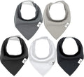 DiaperSquad's Baby Bibs for Drooling and Teething, Bibs for Boys, Baby Girl - Solid Cotton Baby Drool Bibs