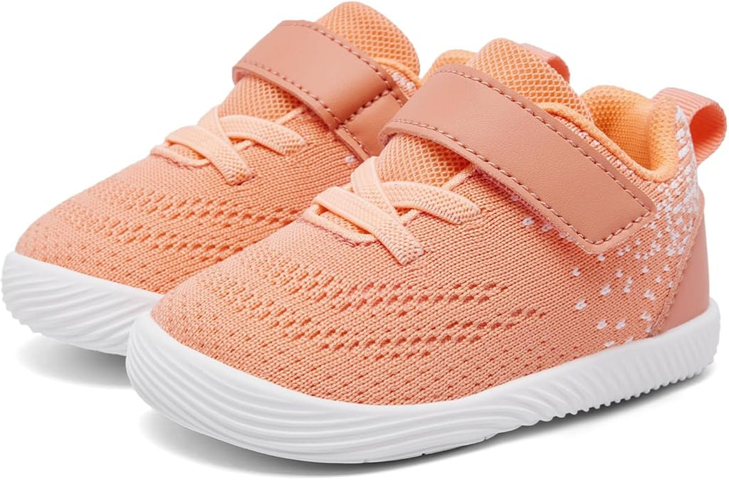MORENDL Toddler Sneakers Baby Boys & Girls Barefoot Shoes Lightweight Breathable Walking Running Tennis Athletic Sport Shoes