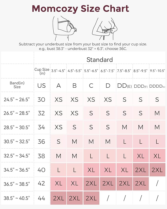 Momcozy Hands Free Pumping Bra, Adjustable Breast-Pumps Holding and Nursing Bra, Pumping & Nursing Bra in One