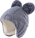 Zsedrut Winter Baby Boy Hats Pompom Baby Beanie for Girls Fleece Newborn Infant Toddler Beanie