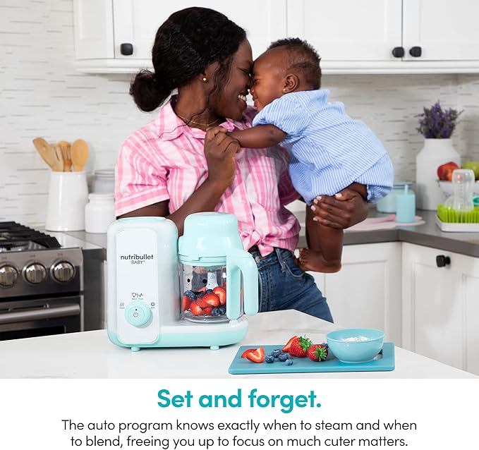 nutribullet Baby Steam + Blend, White/Blue