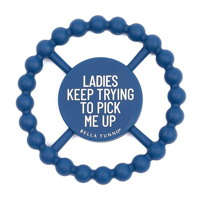 Baby Teether by Bella Tunno, Silicone Teethers for Babies 3-6 Months, 6-12 Months, Baby Toys, Pacifier, Teething Relief, Boys, Girls, Ladies Pick Me Up