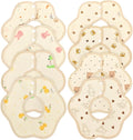 Baby Bibs Muslin Bibs 8 Pack for Drooling and Teething for Unisex Girls Boys