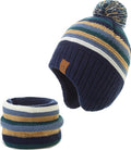 Moon Kitty Baby Boys Hats Toddler Beanies for Boys Winter Fleece Winter Hat Boys