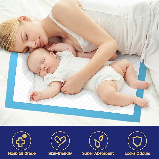 Incontinence Bed Pads Disposable Underpads for Adults, Children and Pets,Absorbency Disposable Bed Pads for Incontinence (36Lx23W,30Pads)