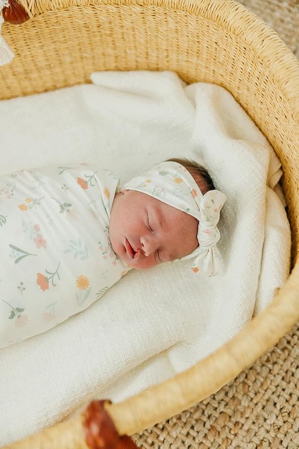 Copper Pearl Baby Swaddle Blanket - Premium Knit Baby Blanket, Large Soft Stretchy Receiving Blankets for Baby Boy and Girl, Swaddles for Newborn, Infant, and Toddler (Mabel)
