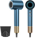 Hair Dryer Blow Dryer, 160000 RPM High-Speed Brushless Motor 500 Millions Negative Ionic Hairdryer for Fast Drying, Low Noise Thermo-Control Hair-Dryer-with-Diffuser for for All Hair Types