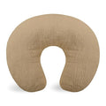Hooyax Muslin Nursing Pillow Covers Only, Soft and Breathable Nursing Covers for Breastfeeding Pillows, Adorable Infant Feeding Pillow slipcover for Baby Boy and Girls (Brown)