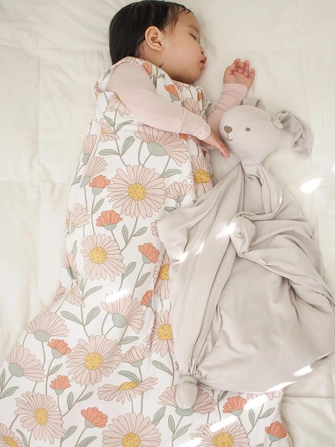 GUNAMUNA günamüna Unisex Baby, Toddler Wearable Blanket, Sleeping Bag Bamboo Rayon, Sleep Sack with Diaper Zipper, 1.0 TOG