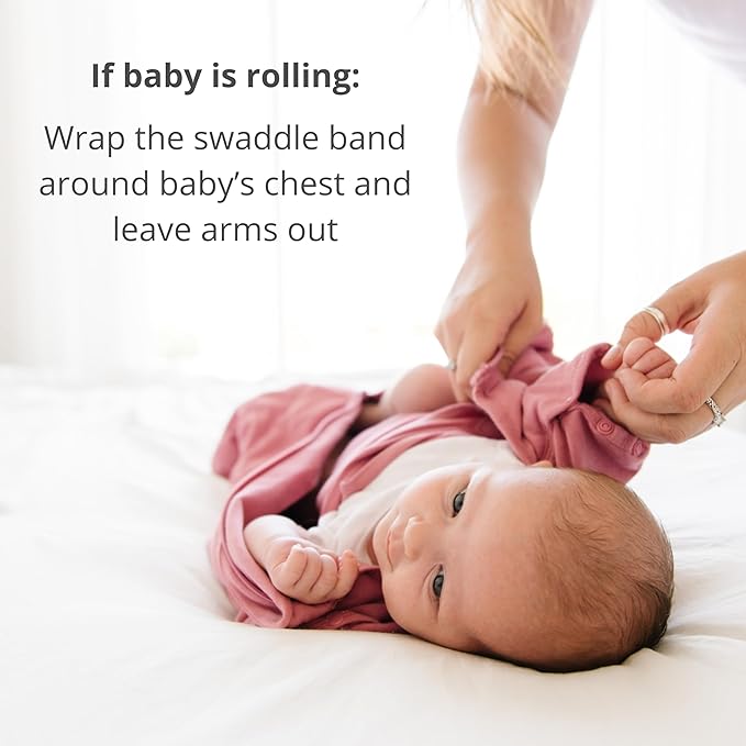 Dreamland Baby Viscose Swaddle Blanket (0-6 Months). 1.0 TOG Ultra Soft Swaddle Blanket w/Built in Band. 97% Viscose, 3% Spandex (White with Grey Stars). Mom-Owned US Business, Premium Materials
