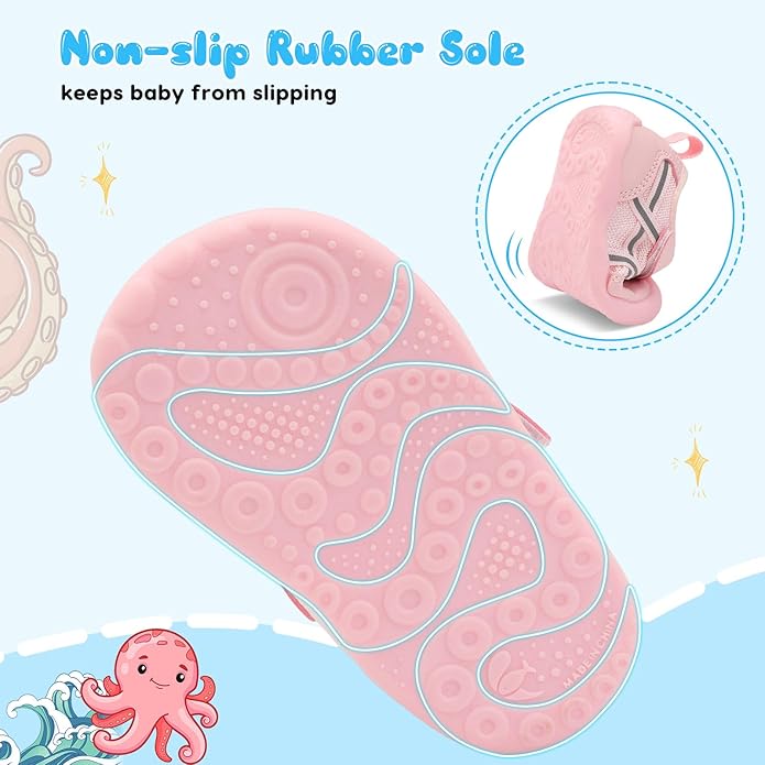 Scurtain Baby Shoes Boy Girl First Walking Shoe Infant Crib Breathable Sneakers Lightweight Barefoot Shoes for Babies