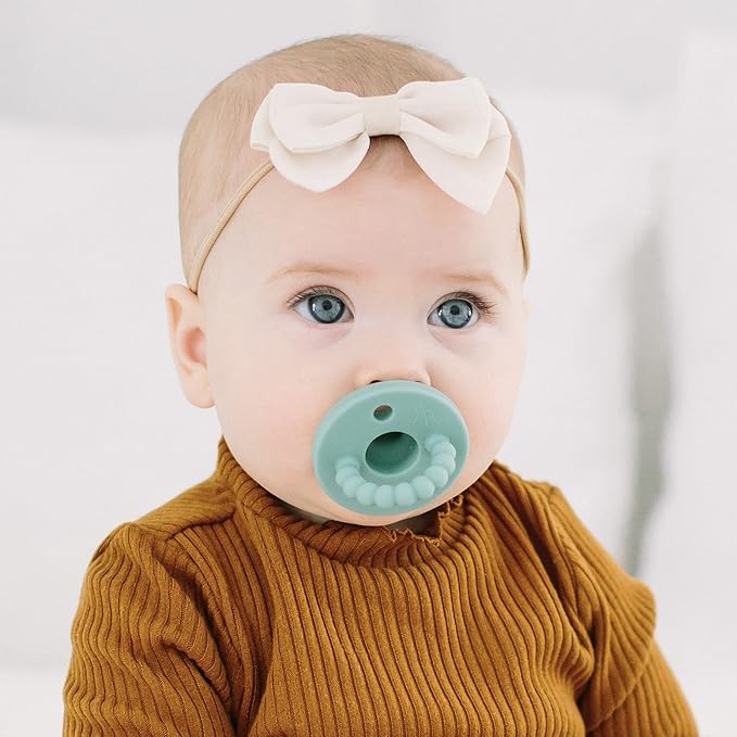 Ryan & Rose Cutie PAT Pacifier Teether (Slant, Seaglass)