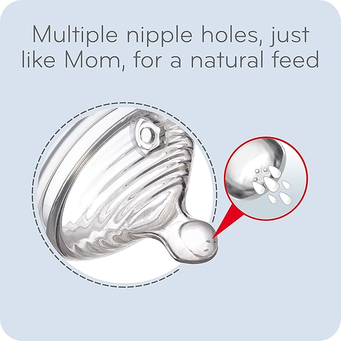 NUK Simply Natural Baby Bottle with SafeTemp