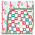 Copper Pearl Large Premium Knit Baby 3 Layer Stretchy Quilt Blanket Jolly
