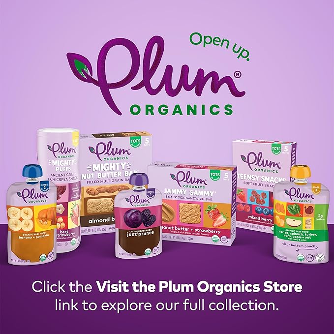 Plum Organics Mighty Morning Organic Toddler Food - Banana, Kiwi, Spinach, Greek Yogurt, and Barley - 4 oz Pouch (Pack of 6) - Organic Fruit and Vegetable Toddler Food Pouch