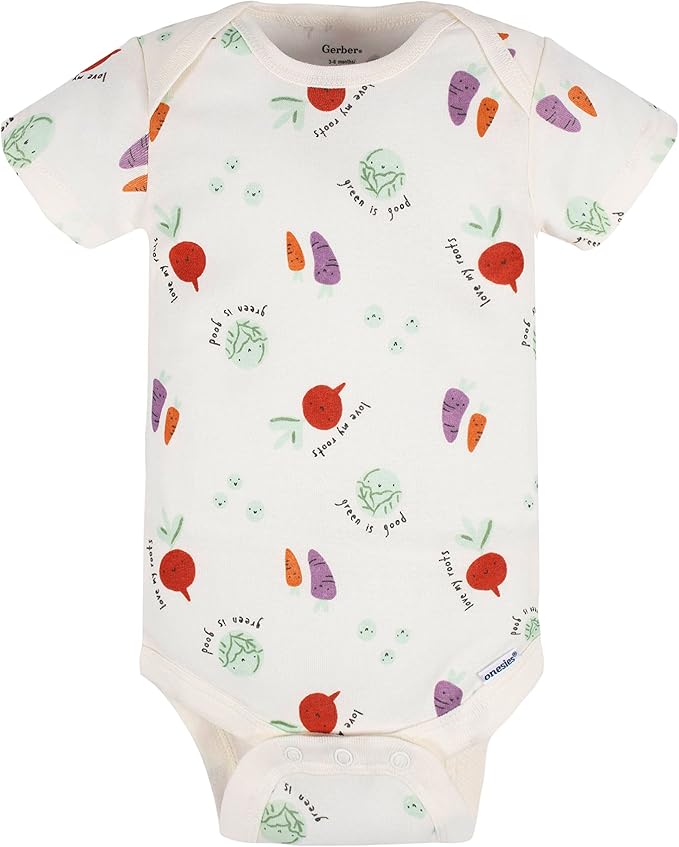 Gerber unisex-baby 8-pack Short Sleeve Onesies Bodysuits