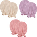 Pro Goleem Muslin Baby Mittens for Newborn, 100% Cotton No Scratch Soft Breathable Gloves for Boys and Girls 0-6 months