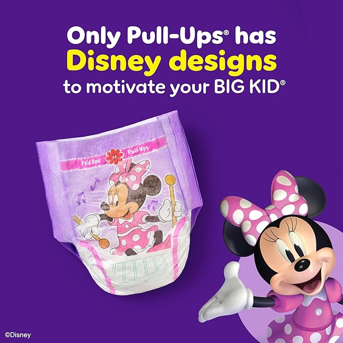 Pull-Ups Girls' Potty Training Pants, Size 5T-6T Training Underwear (46+ lbs), 66 Count