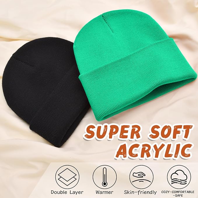 ZOORON Toddler Beanie Baby Beanies for Boys Girls Kids Winter Hats Children Knit Warm Caps 0-12years