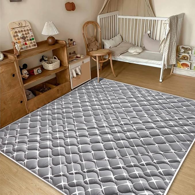 Baby Play Mat - 71" X 59",Premium Thicker Foam One-Piece Crawling Mat, Machine Washable, Extra Large Anti-Slip Activity Playmat for Babies, Toddlers & Infants