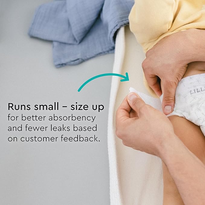LILLYDOO Baby Diapers - Size 4 (20-31 lbs), Monthly Supply (150 Count), Leak Protection, Skin-Friendly, Ultrasoft, Perfume- & Chlorine-Free, Hypoallergenic, Dermatologist Tested, Oeko-TEX®