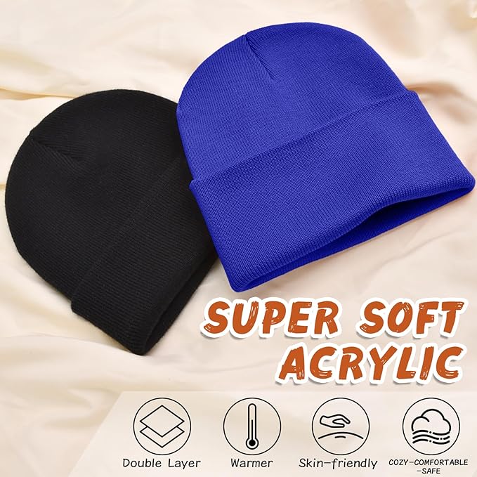 ZOORON Toddler Beanie Baby Beanies for Boys Girls Kids Winter Hats Children Knit Warm Caps 0-12years