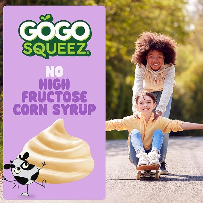 GoGo squeeZ PuddingZ Variety Pack, On-the-Go Chocolate and Vanilla Pudding, 3 oz. Pouches (Pack of 20), BPA Free Pouches