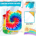 SATINIOR 2 Pieces Kids Art Smock Toddler Apron Waterproof Painting Artist Apron Sleeveless with 3 Pocket for Age 3-10 Years