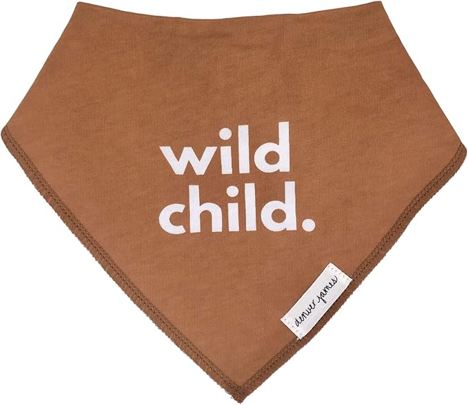 Denver James Bandana Feeding Drool Baby Bib I Soft Organic Cotton I Fleece Back