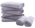 8 Pack Burp Cloths for Baby - 20" by 10" Ultra Absorbent Burping Cloth, Hand Washcloths, Newborn Towel - Milk Spit Up Rags - Burpy Cloths for Unisex, Boy, Girl - Burp Cloths Set (Grey)